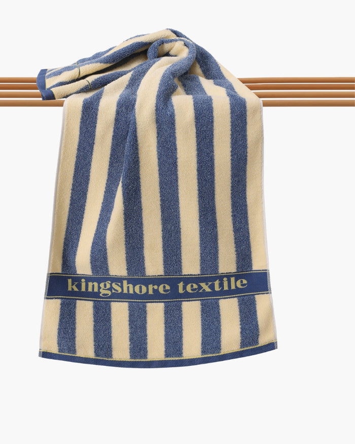 Striped Hand Towel with Vintage Design for Bathroom