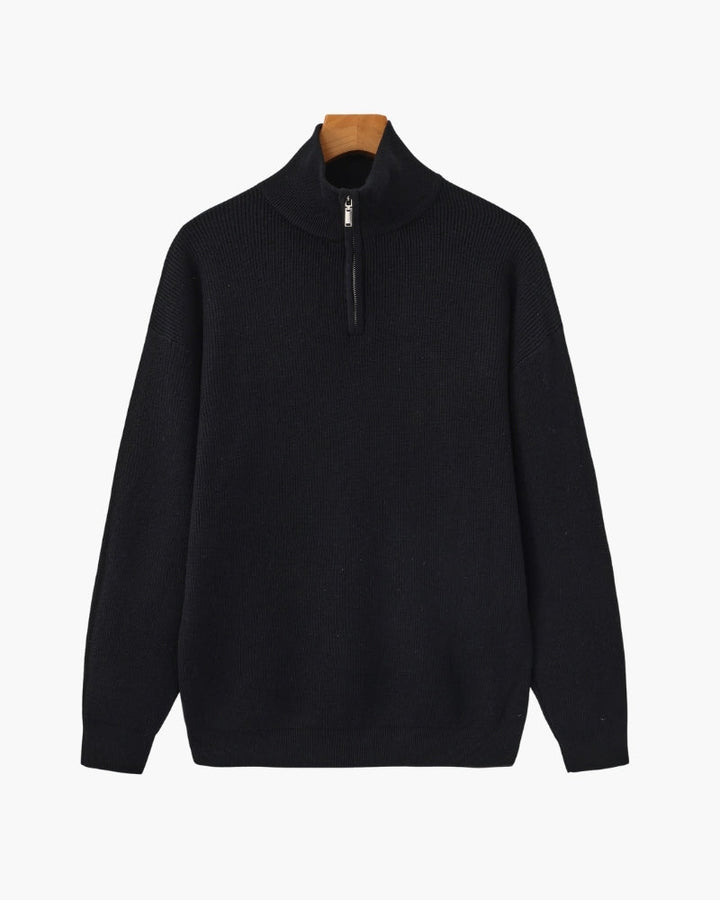 Refined Half-Zip Knit Pullover