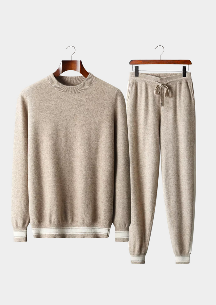 Men's Crew-Neck Sweater and Joggers Lounge Set