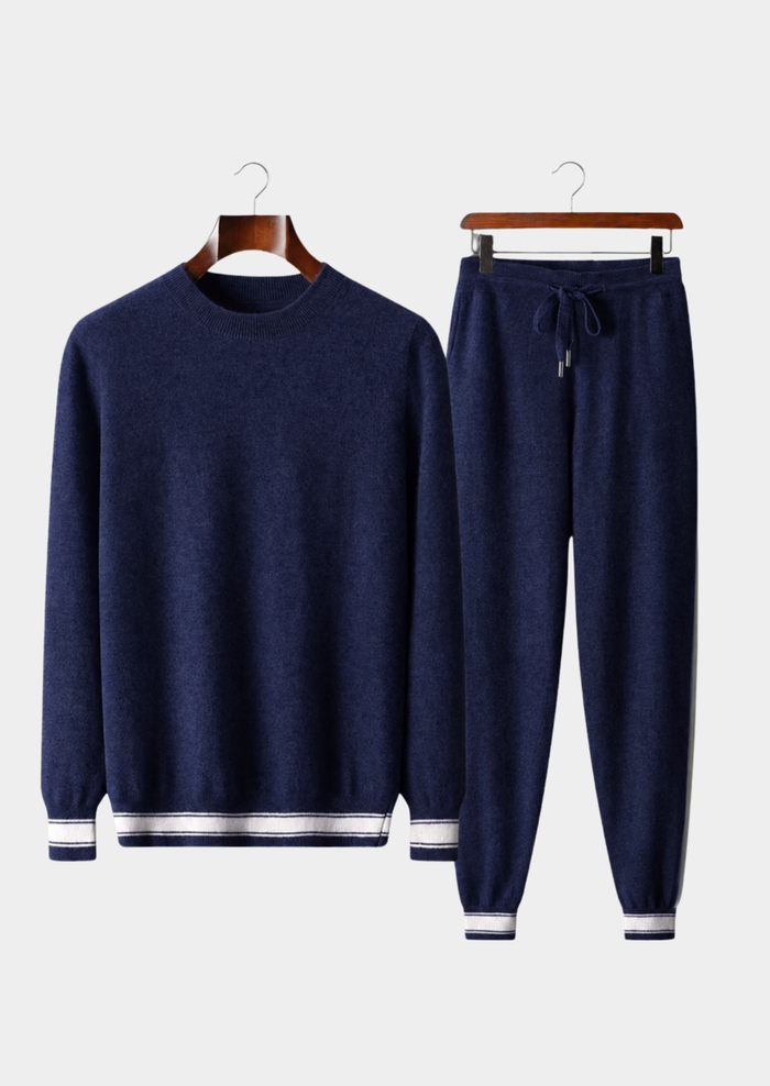 Men's Crew-Neck Sweater and Joggers Lounge Set
