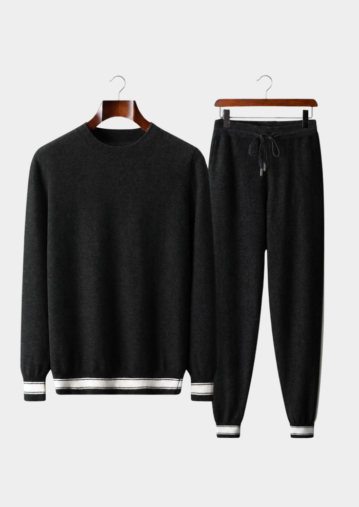 Men's Crew-Neck Sweater and Joggers Lounge Set