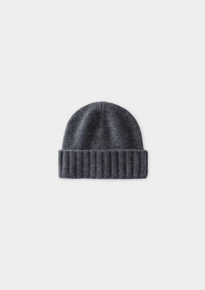 Ribbed Knit Beanie with Folded Cuff for Everyday Wear