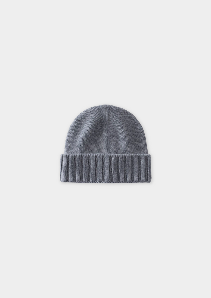 Ribbed Knit Beanie with Folded Cuff for Everyday Wear