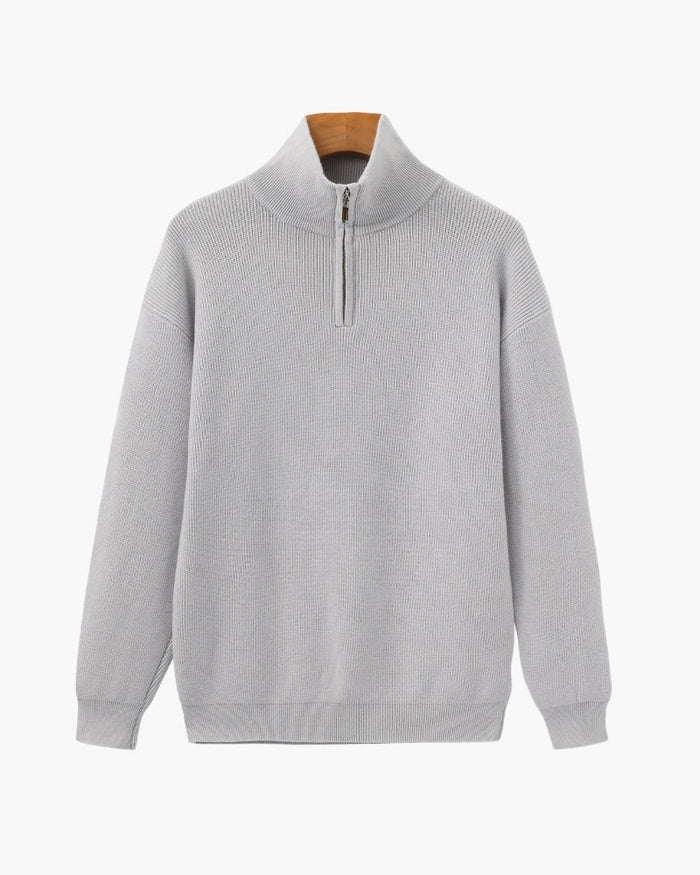 Refined Half-Zip Knit Pullover