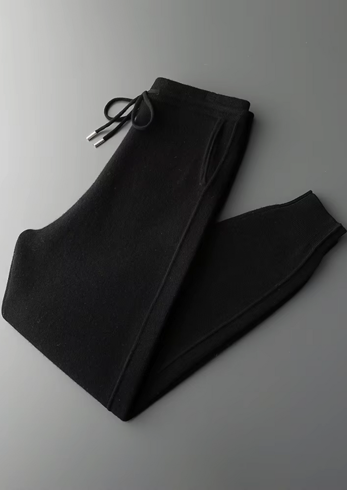 Women's Drawstring Joggers with Ribbed Cuffs and Pockets