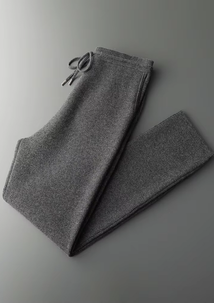 Women's Straight Leg Trousers with Drawstring Waist