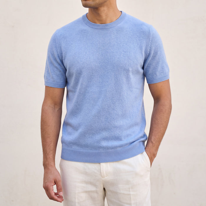 Men's Crewneck Short-Sleeve Knit Top