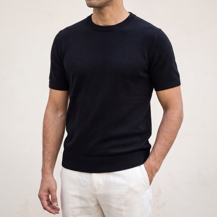 Men's Crewneck Short-Sleeve Knit Top