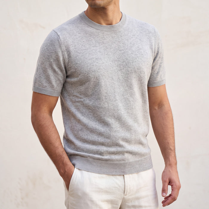 Men's Crewneck Short-Sleeve Knit Top