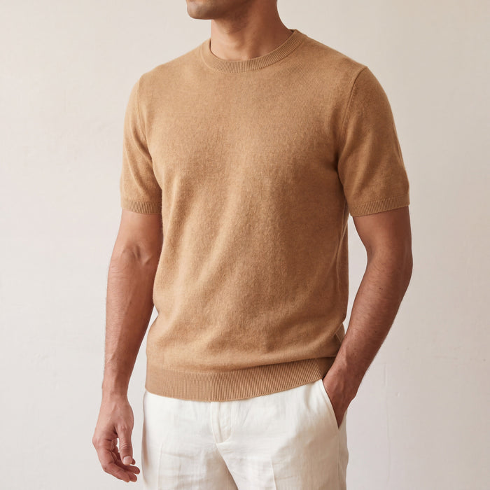 Men's Crewneck Short-Sleeve Knit Top