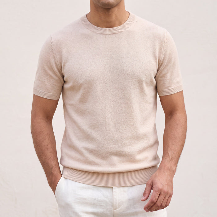 Men's Crewneck Short-Sleeve Knit Top