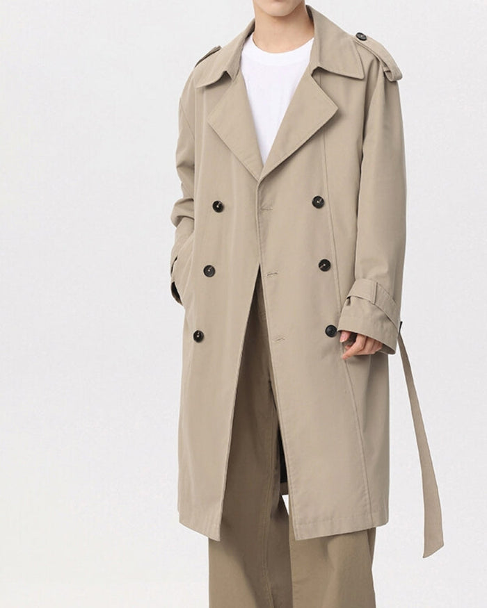 Classic Double-Breasted Trench Coat