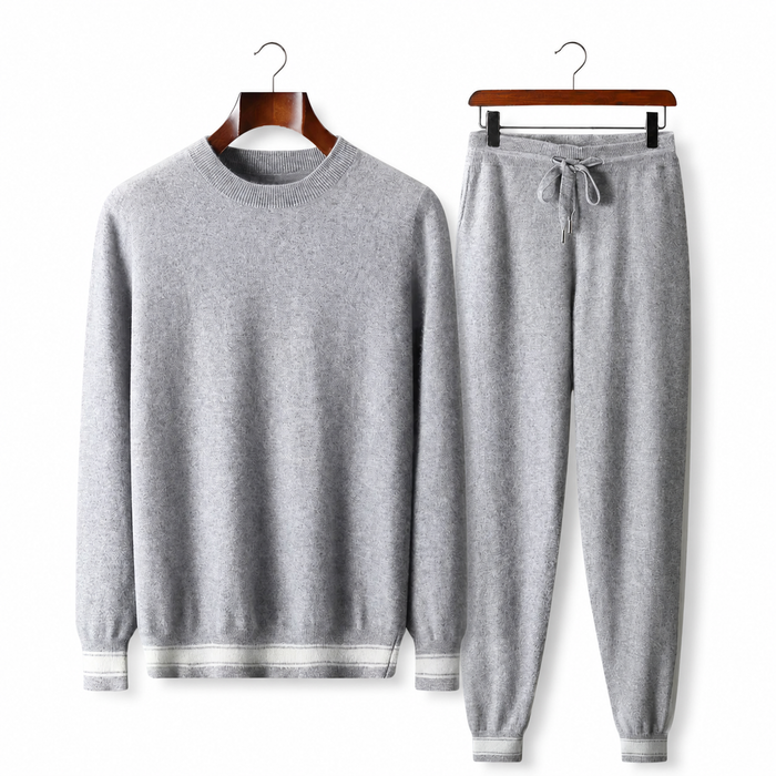 Men's Crew-Neck Sweater and Joggers Lounge Set