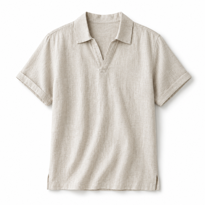 Men's Short-Sleeve Polo Shirt with Chest Pocket