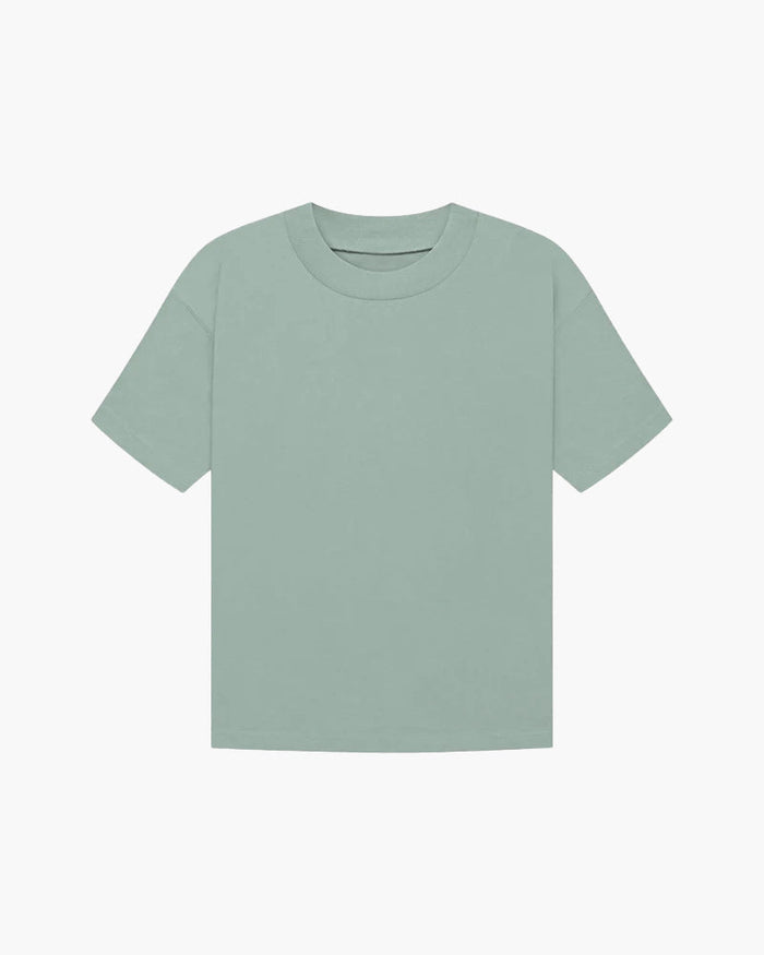 Crew Neck Solid T-Shirt Short Sleeve Relaxed Fit