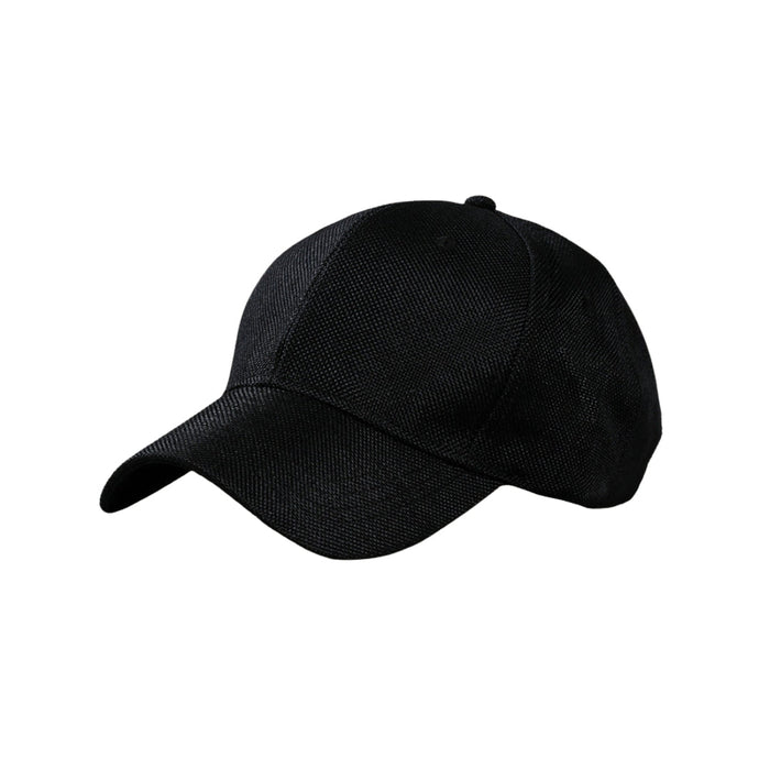 Linen Baseball Cap Adjustable Curved Brim for Summer
