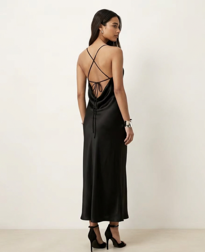 Old Money Silk Slip Dress