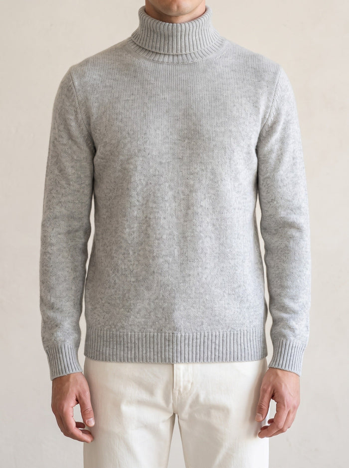 Men's Turtleneck Sweater with Long Sleeves for Fall