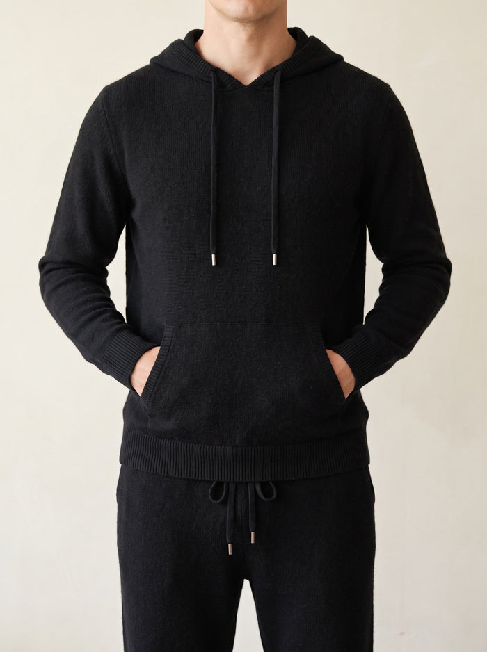 Men's Hooded Tracksuit with Drawstring Joggers